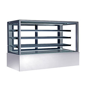 Café Shop Glass Cake Display Vending Equipment Show Case